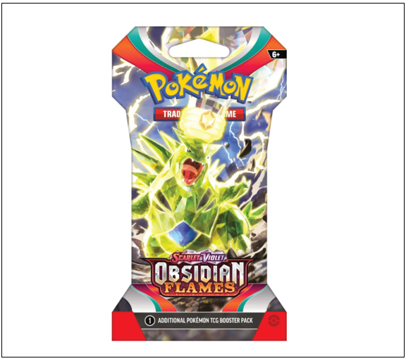 Obsidian Flames Sleeved Booster - Englisch