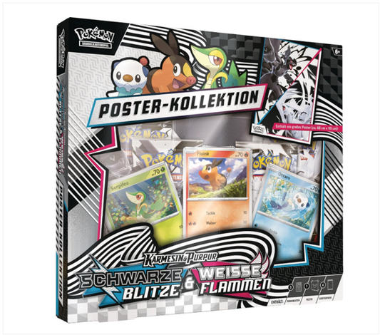 Schwarze Blitze & Weiße Flammen: Einall Poster Kollektion