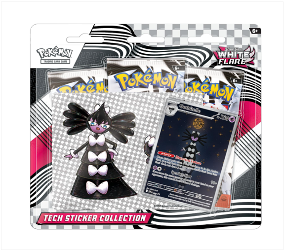 White Flare Tech Sticker Collection - Englisch