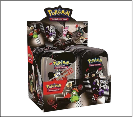 Unova Mini Tin Display Black Bolt & White Flare - Englisch